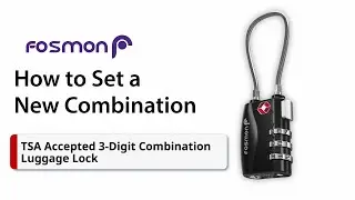 How to Set a New Combination | Fosmon 3-Digit Luggage Lock