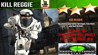 Zone 16 Prison Island Kill Reggie Kill Boss #4 sniper strike : special ops ( iOS & Android )