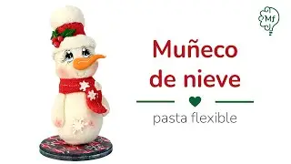 Muñeco de nieve pasta flexible - Porcelana fría Navidad - Snowman clay | Christmas DIY
