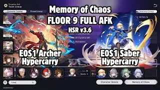 Memory of Chaos Floor 9 FULL AUTO | E0S1 Archer & E0S1 Saber | Honkai: Star Rail 3.6