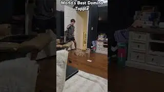 World's Best Domino Topple #shorts #viral #trending #youtubeshorts #funny #shortvideo #short #comedy