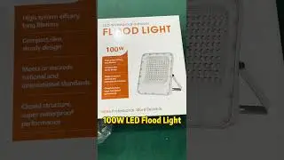 🌟 100W LED Flood Light - High Brightness & Energy Efficiency 🌟 #outdoorlighting #ledstreetlight