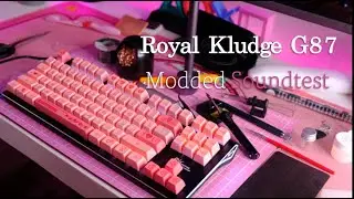 Sound Test: Modded Old Soldered Royal Kludge G87 Mechanical Keyboard w/ Cherry MX Red Switches