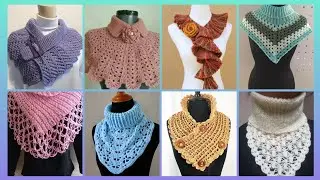 Impressive Elegant outstanding crochet pattern of handmade neck scraft outfits designs ideas