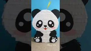 How to make a Panda pi&ntilde;ata 🐼 #DIY #pi&ntilde;atas #pandalover #SpringOnShorts