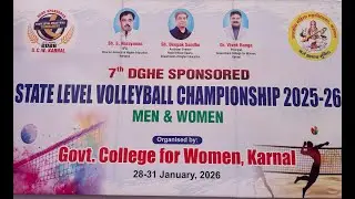 Live🔴 Government College For Women,Karnal(Haryana) State Level volleyball Championship 2025-26 Day1