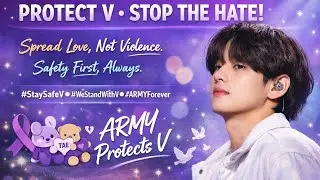 Protect V 💜 Stop the Hate | Spread Love, Not Violence #StaySafeV