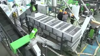 500kg per hour PE and PP flake washing line