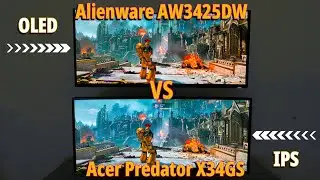 Warhammer 40k Space Marine 2 - Alienware AW3425DW VS Acer Predator X34GS - OLED VS IPS | POV