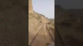 A Railway Inspection Trolley Traveling in Sibi - Harnai Section, To Check the Track.