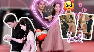Momen  Wang Ziqi & Wang Yuwen👩‍❤️‍👨🔥di TENCENT VIDEO ALL STAR NIGHT AWARD 2023✨dijamin full senyum🥰💯