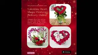 Valentine Flowers and Cake Online Delivery #flowerscakesonline #valentinegift