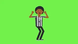 Happy man  Free Green screen video, chromakey, green background.