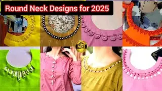 Winter special Round Neck Design 2025 | Latest Gol Galay Ky Design | Mohri Neck Design