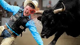WHEN BULL RIDING TURNS INTO A TRAP (Bull Riding Moments)