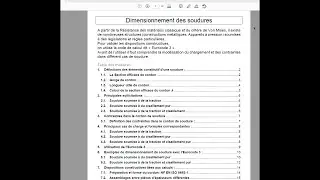 Dimensionnement de soudures avec l'eurocode 3