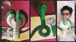 Paper Snake/ How to Make Paper Snake Pop up Card/ Easy Paper Craft / For Kids.