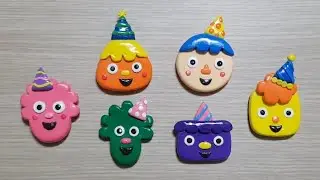 Noodle & Pals Happy New Year clay cracking 국수와 친구들 점토 부수기