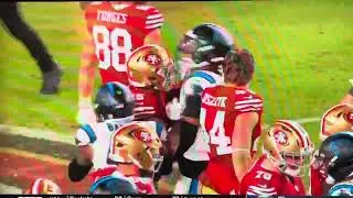 Moehrig punches Jennings in the balls, gets suspended.