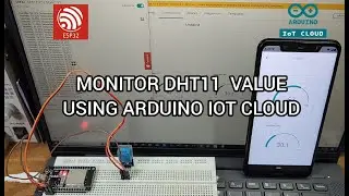 Arduino IoT Cloud with ESP32 lesson 2 - MONITOR DHT11 SENSOR