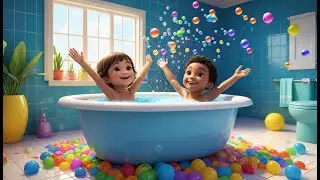 Splish, Splash, A Rainbow Bath | Colorful Bath Time Song for Toddlers | Fun Kids Nursery Rhyme