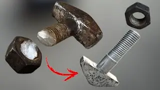 How to repair broken lock without walding !rebuild broken bolt on lathe machine
