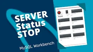 MySQL server status Stop