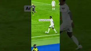 Arsenal defense vs Real Madrid 💀 #football #realmadrid #championsleague