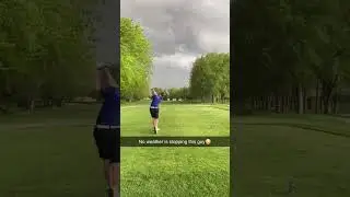 We all know that one buddy who will play in any weather conditions #golf #storm #golfshort #short