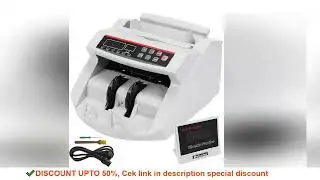 SucceBuy 1000Pcs/Min Money Counter Business Cash Register Euros Bills Fake Banknote Detector by UV