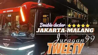 Juragan 99 Tweety double decker Jakarta-Malang chassis premium