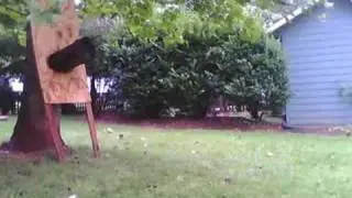 Knife throwing no spin (quarter spin)