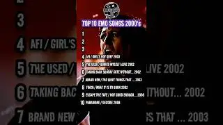 TOP 10 EMO SONGS 2000's