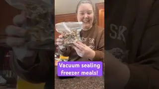 Vacuum sealer freezer meals! #shorts  #food #cooking #freezermeals #mealprep