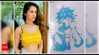 Disha Patani is all praise for her brothers sketching skills; shares a photo on social media - Times
