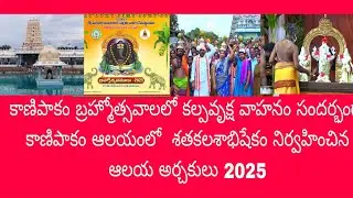 Kalpha vrukshavahanam sandharbham ga kanipakam lo setha kalisabhishekam 11.09.2025