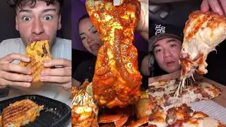 🔥 Подборка ASMR-видео с мукбангом из TikTok | Raising Cane's, морепродукты в кипящей воде, корейс...