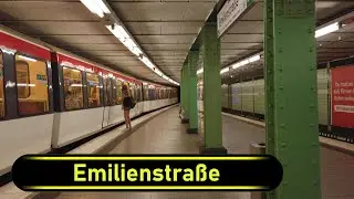 U-Bahn Station Emilienstra&szlig;e - Hamburg 🇩🇪 - Walkthrough 🚶