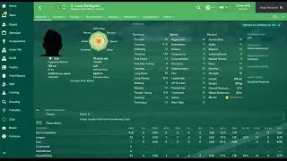 Luca Pellegrini (Roma Left Back Wonderkid) Football Manager 2017 Wonderkid