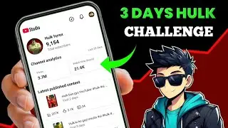 3 Day Hulk AI Shorts Challenge to 1K Subscribers LIVE &ndash; Real Growth & Viral Tips Hack!