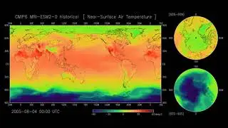 Near-Surface Air Temperature (2005), CMIP6 MRI-ESM2-0 historical