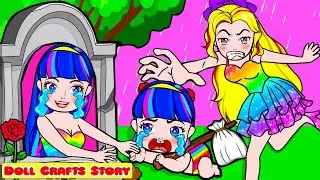 Doll Crafts Story - Poor Equestria Girl Princess Mother And Regret Daughter - Barbie Story & Crafts
