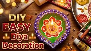 Diya decoration ideas for school competition | Diya drawing decoration ideas | Diya decoration