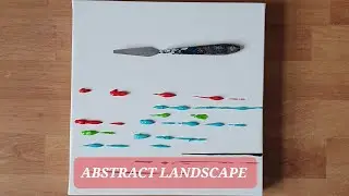 EASY & SIMPLE TEXTURED ABSTRACT PAINTING DEMONSTRATION #Acrylic Painting Abstract / Anjali fine Arts