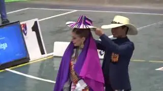 Macarena Carrillo Velaochaga y Alejandro Corcuera. Marinera Dulce y Bonita. Entrega de Campeonato