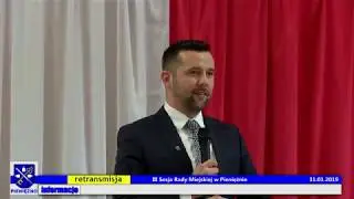III Sesja Rady Miejskiej w Pieniężnie 31.01.2019 (retransmisja)