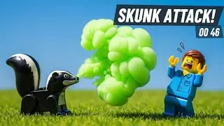 Лего Человек против Скунса! 🦨 Смешная Стоп Моушен Анимация