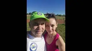 My liefie en ek parkrunning