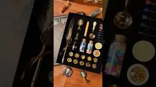 Hufflepuff Wax Seal Pen Set Unboxing ✒️✨ | Hogwarts Luxury Stationery for Writers & Potterheads!