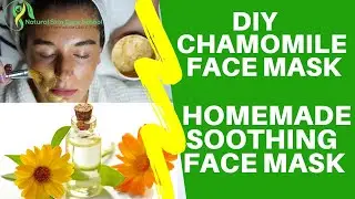 DIY Chamomile, Yogurt Powder & Coconut Face Mask - Soothing Facial Treatment Mask - All Skin Types